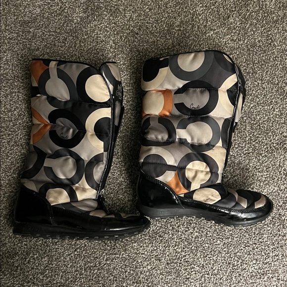 Coach Multicolor Patterned Boots - Picture 2 of 3